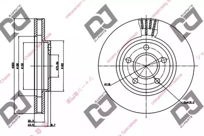 Тормозной диск DJ PARTS BD1207